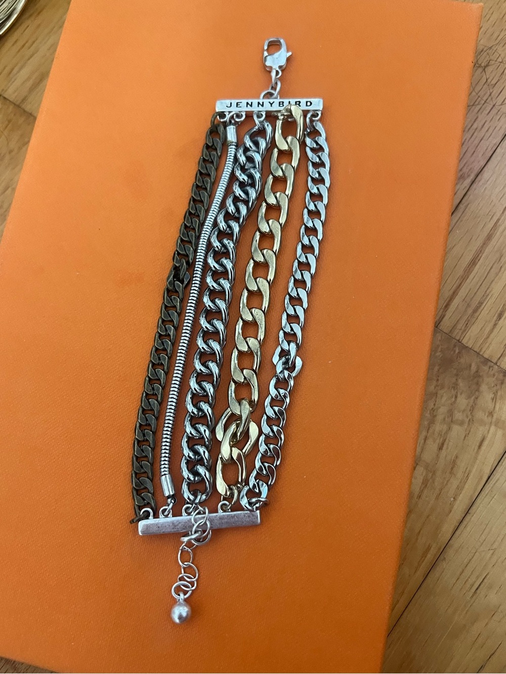 Jenny Bird Mixed Metal Multi-Chain Bracelet - Silver & Gold